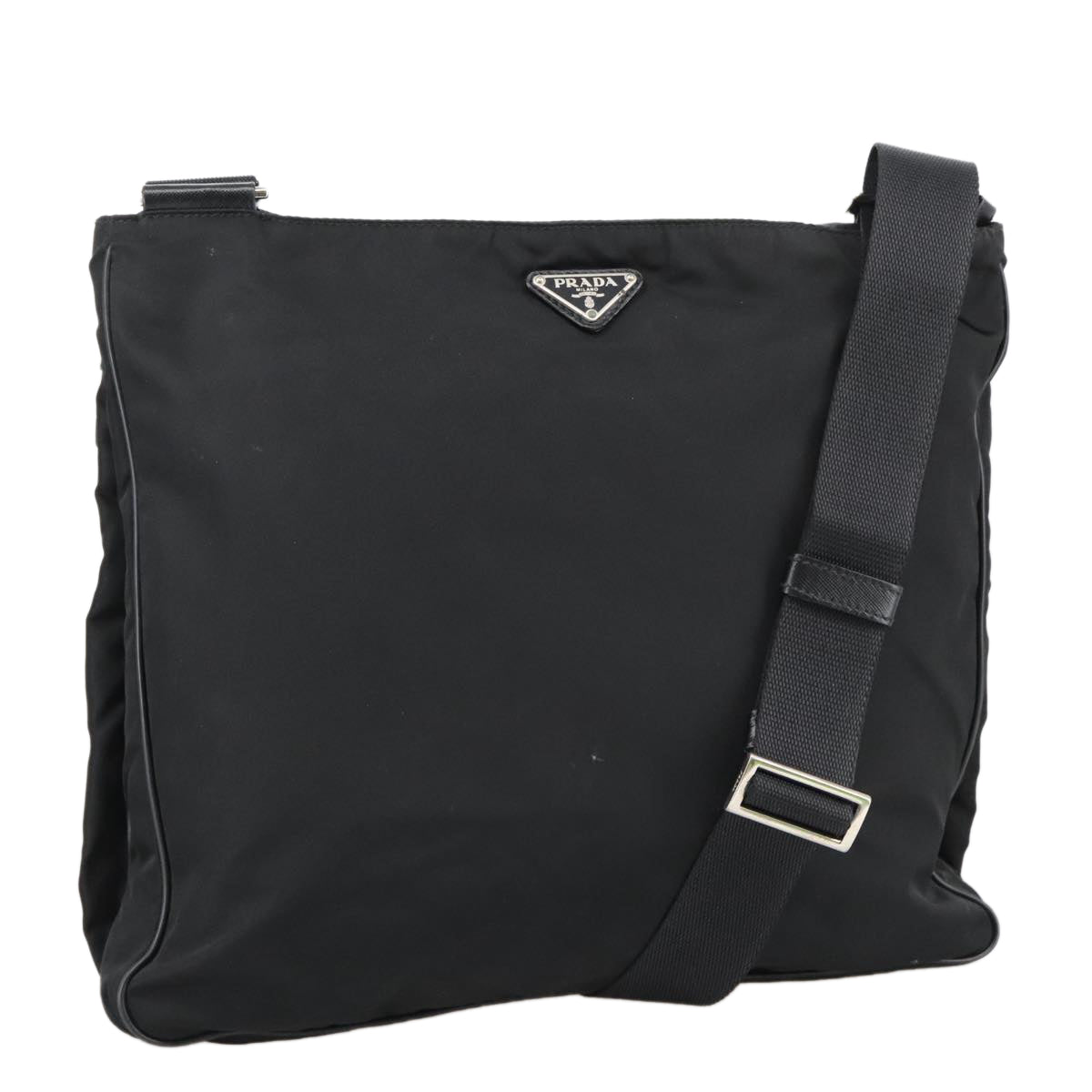 Prada Re-Nylon Black Synthetic Shoulder Bag (Pre-Owned)