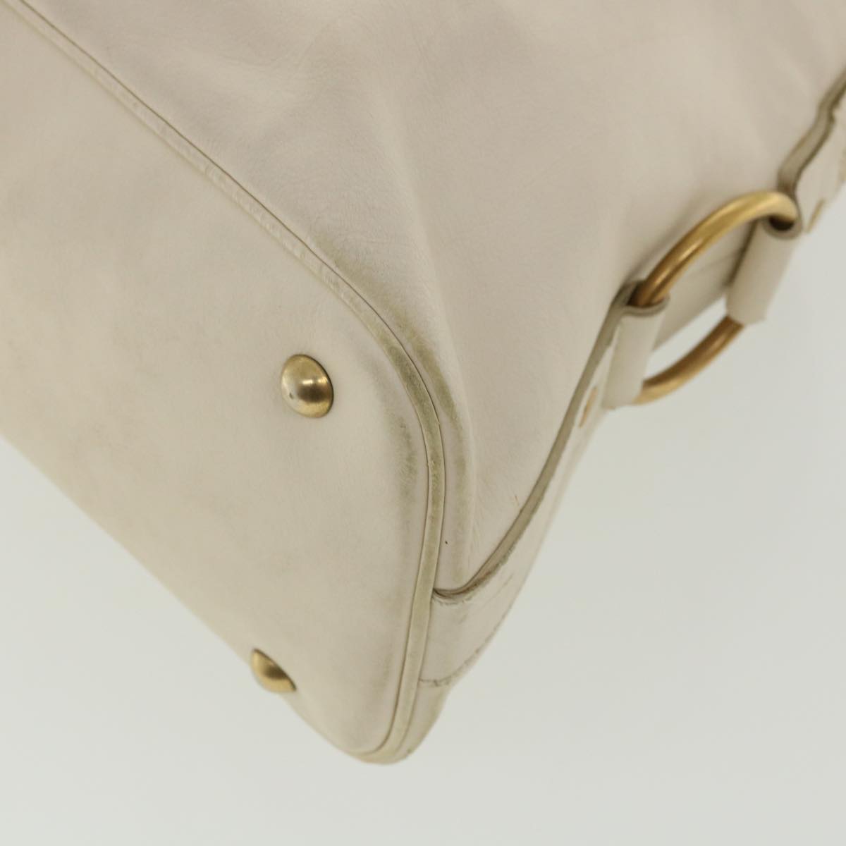 Yves Saint Laurent Muse White Leather Shoulder Bag (Pre-Owned)