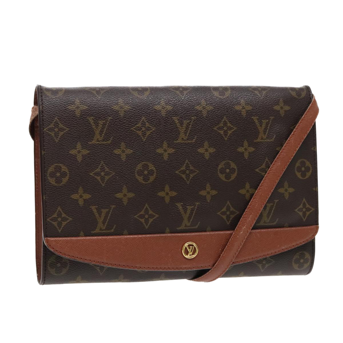 Louis Vuitton Bordeaux Brown Canvas Shoulder Bag (Pre-Owned)