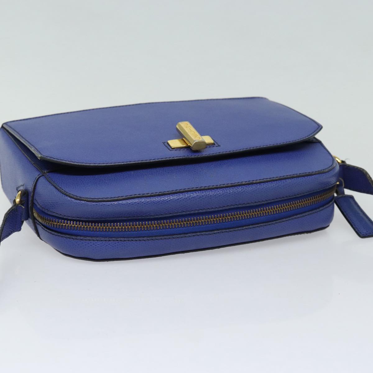 Céline - Blue Leather Shoulder Bag (Pre-Owned)