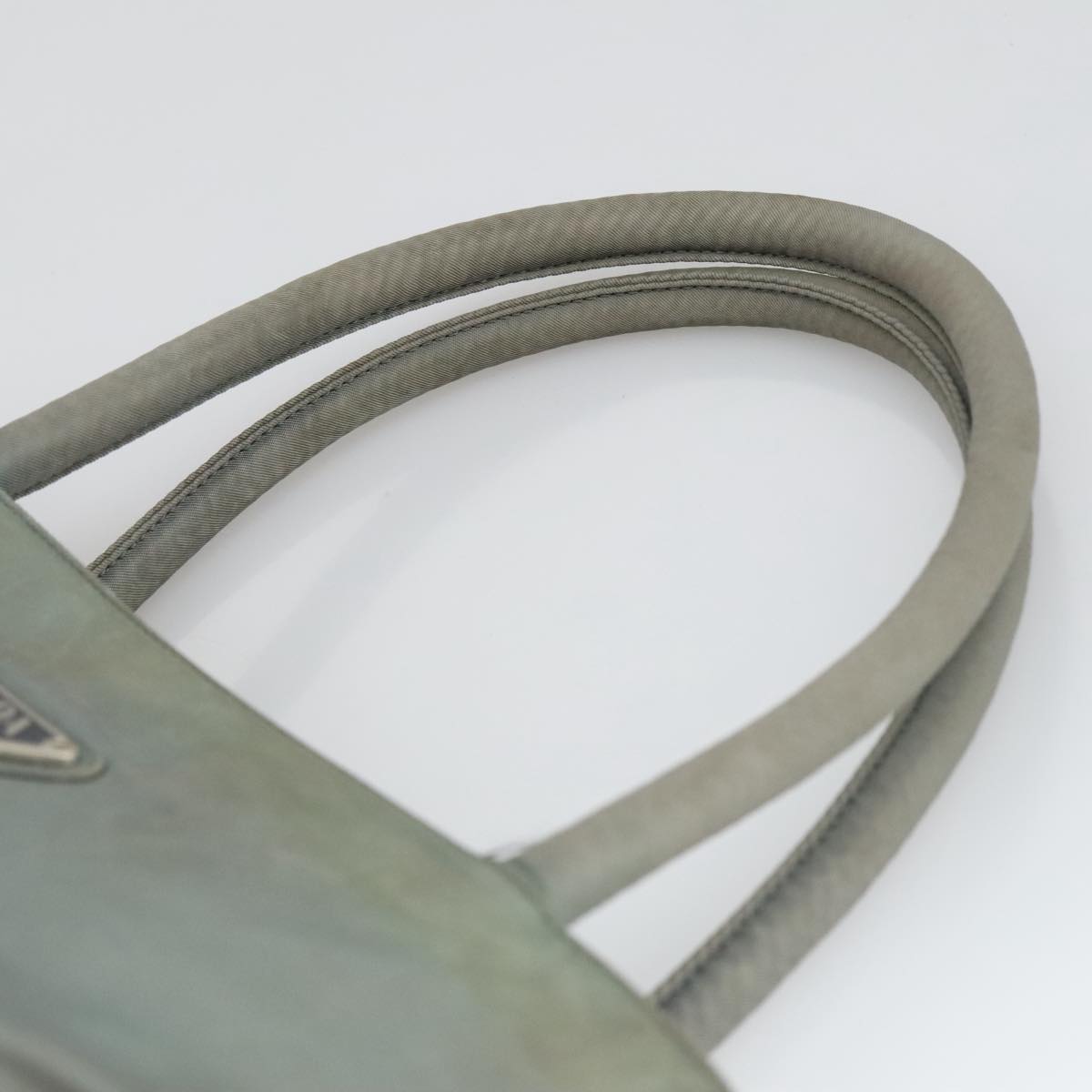 Prada Tessuto Khaki Synthetic Handbag (Pre-Owned)