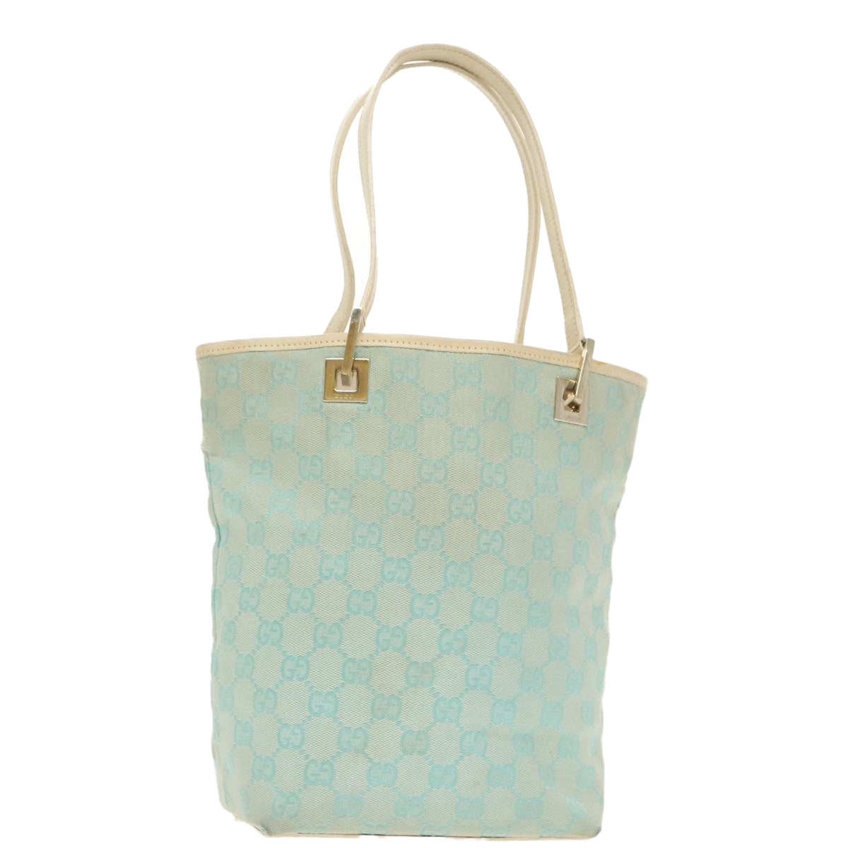 Gucci Blue Canvas Tote Bag (Pre-Owned)