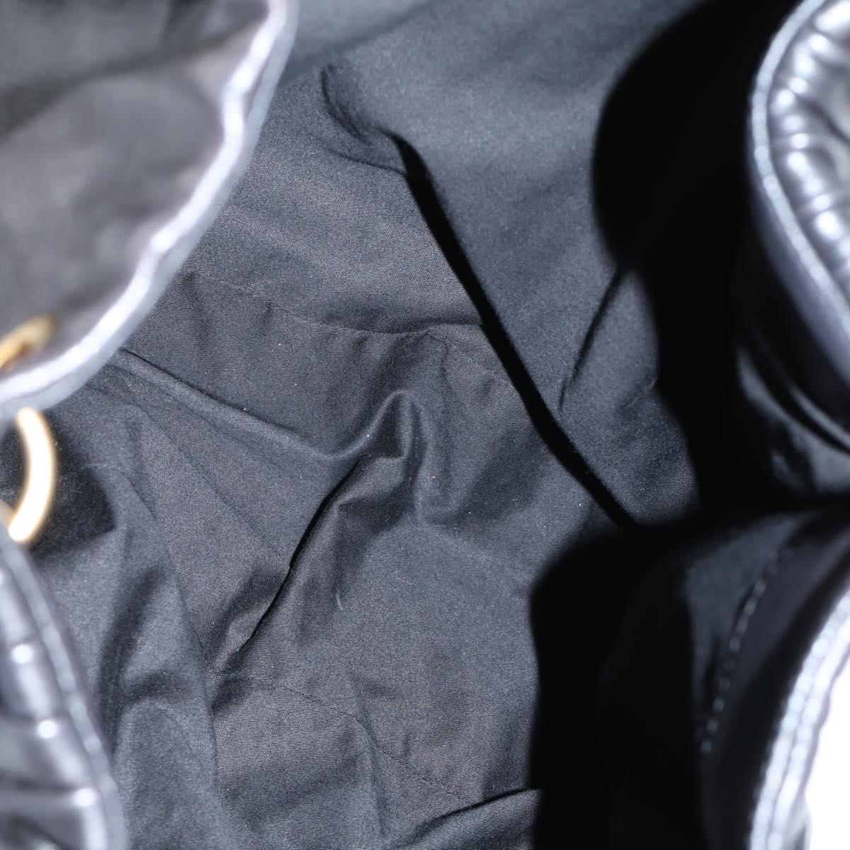 Miu Miu Matelassé Black Leather Handbag (Pre-Owned)