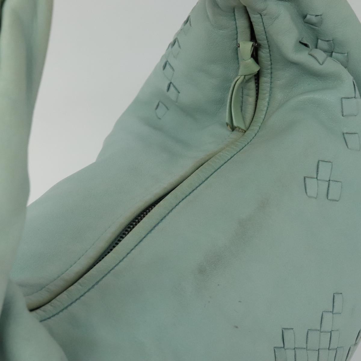 Bottega Veneta Jodie Blue Leather Handbag (Pre-Owned)