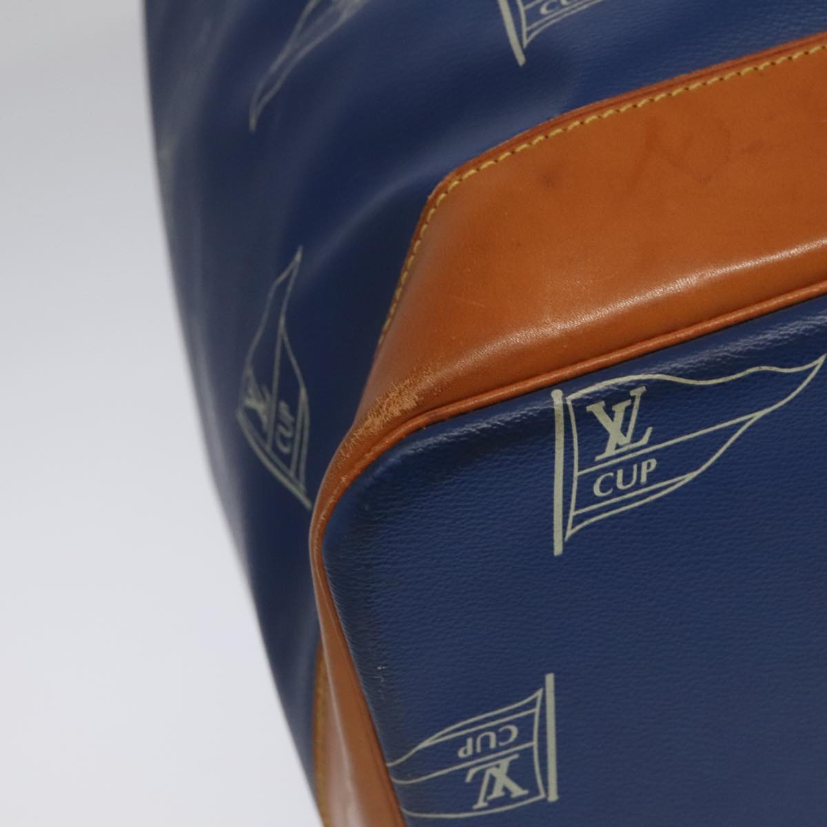 Louis Vuitton Marin Blue Canvas Shoulder Bag (Pre-Owned)