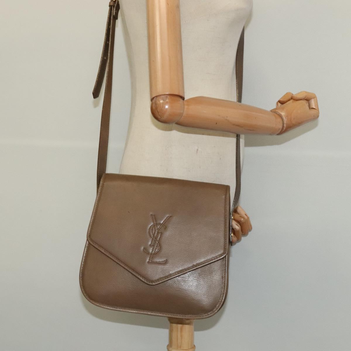 Yves Saint Laurent Brown Leather Shoulder Bag (Pre-Owned)