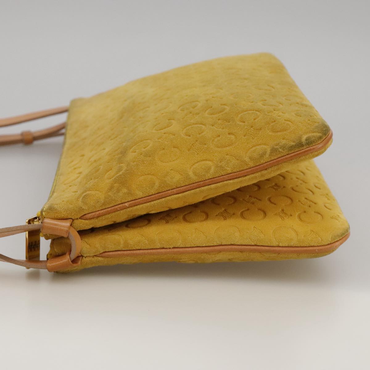 Céline Macadam Yellow Canvas Shoulder Bag (Pre-Owned)