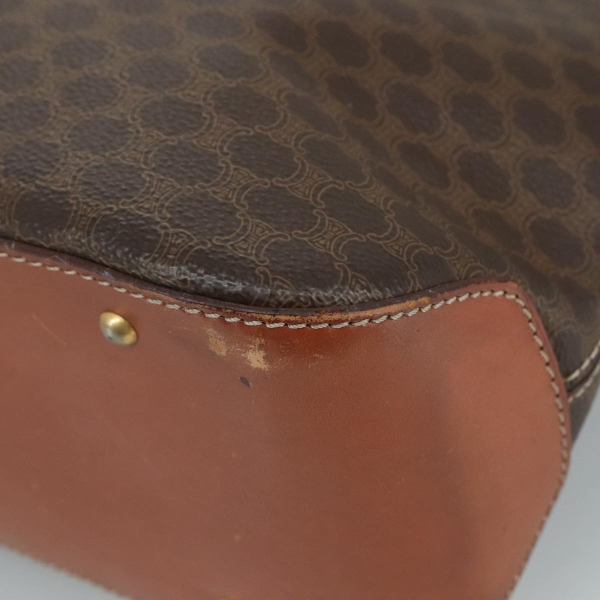 Céline Macadam Brown Leather Handbag (Pre-Owned)