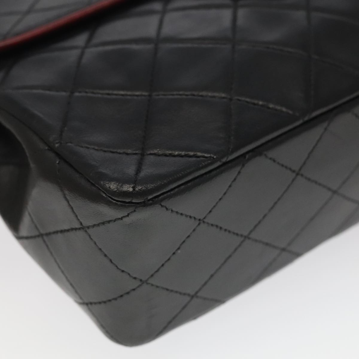 Chanel Coco Mark Black Leather Shoulder Bag (Pre-Owned)