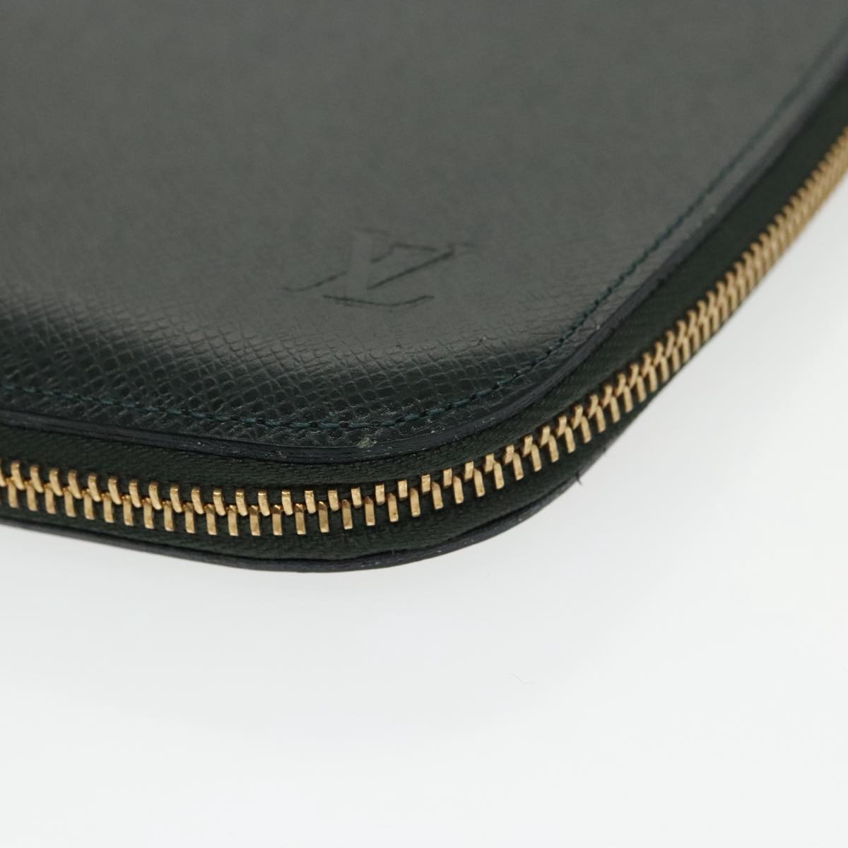 Louis Vuitton Atholl Green Leather Wallet  (Pre-Owned)