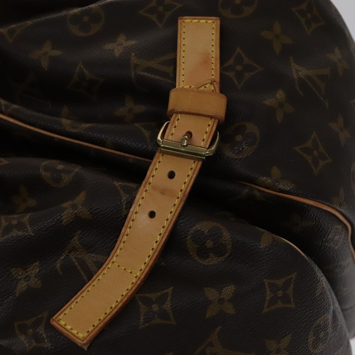 Louis Vuitton Saumur 35 Brown Canvas Shoulder Bag (Pre-Owned)