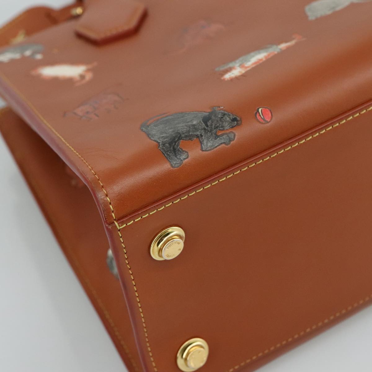 Louis Vuitton City Steamer Brown Leather Handbag (Pre-Owned)