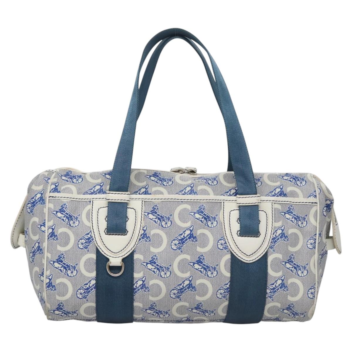 Céline Macadam Blue Canvas Handbag (Pre-Owned)