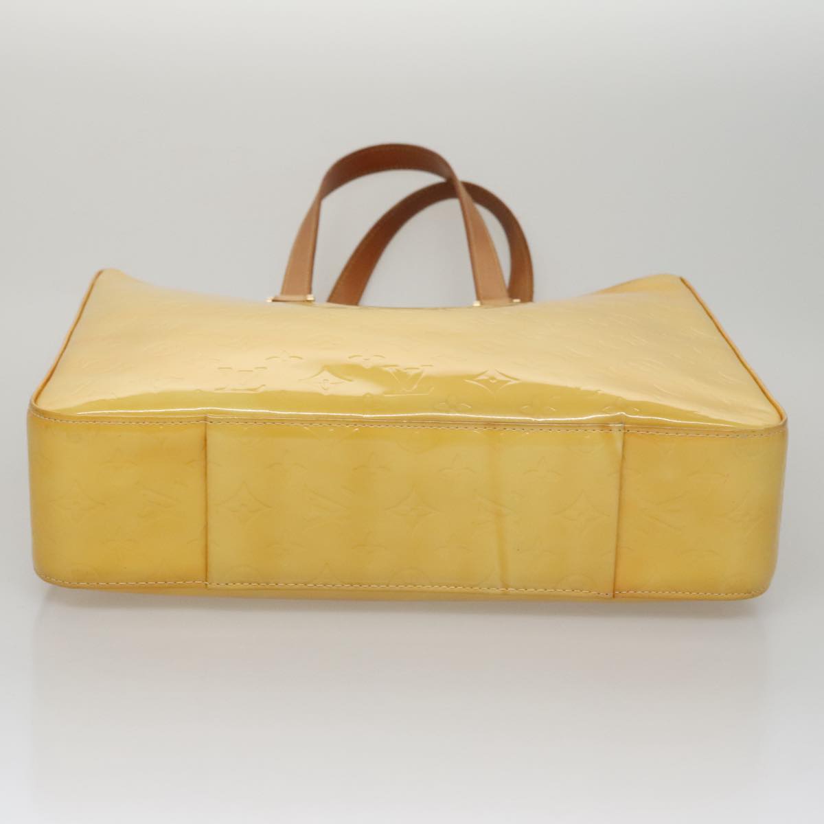 Louis Vuitton Columbus Yellow Patent Leather Tote Bag (Pre-Owned)