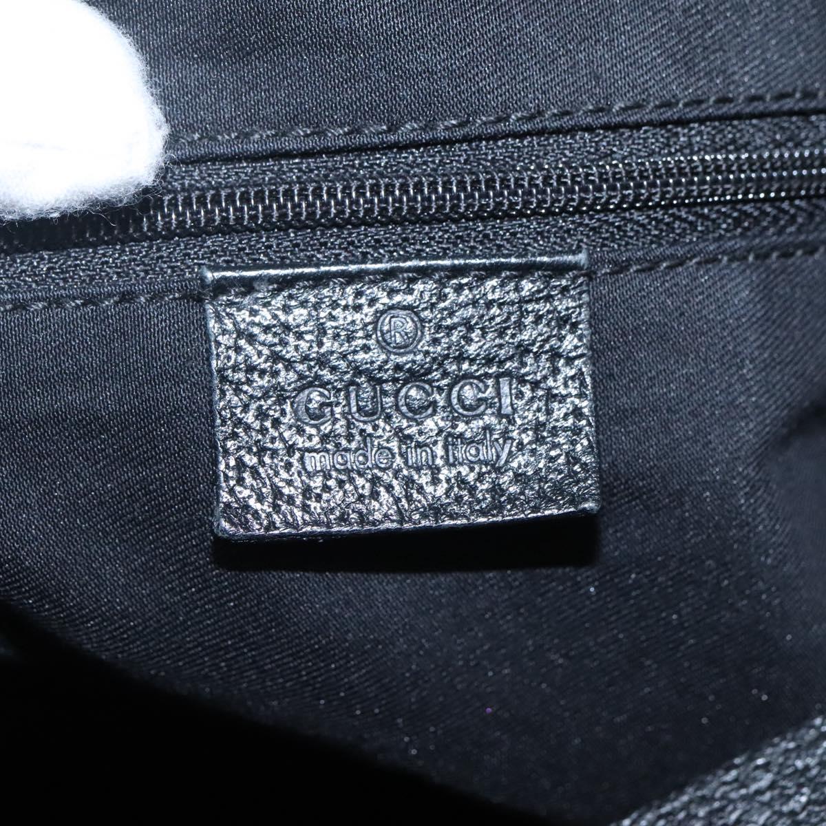 Gucci Abbey Black Canvas Tote Bag (Pre-Owned)