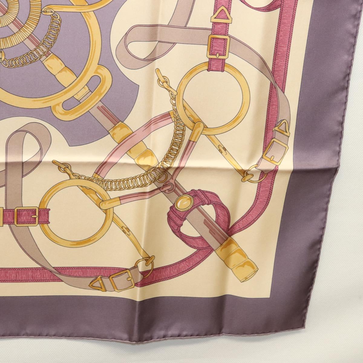 Hermès Carré 90 Beige Silk Scarf  (Pre-Owned)