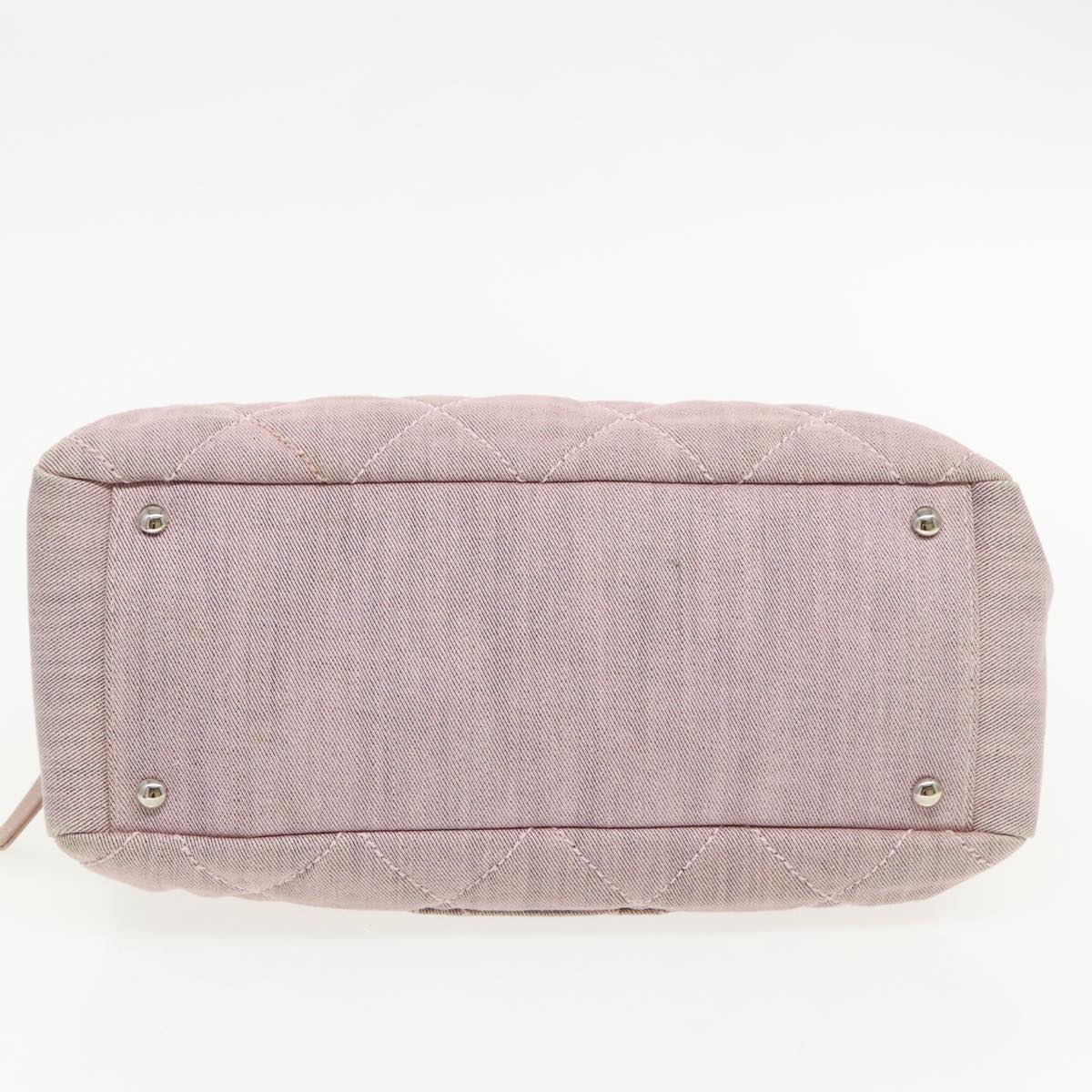 Chanel Pink Canvas Handbag (Pre-Owned)