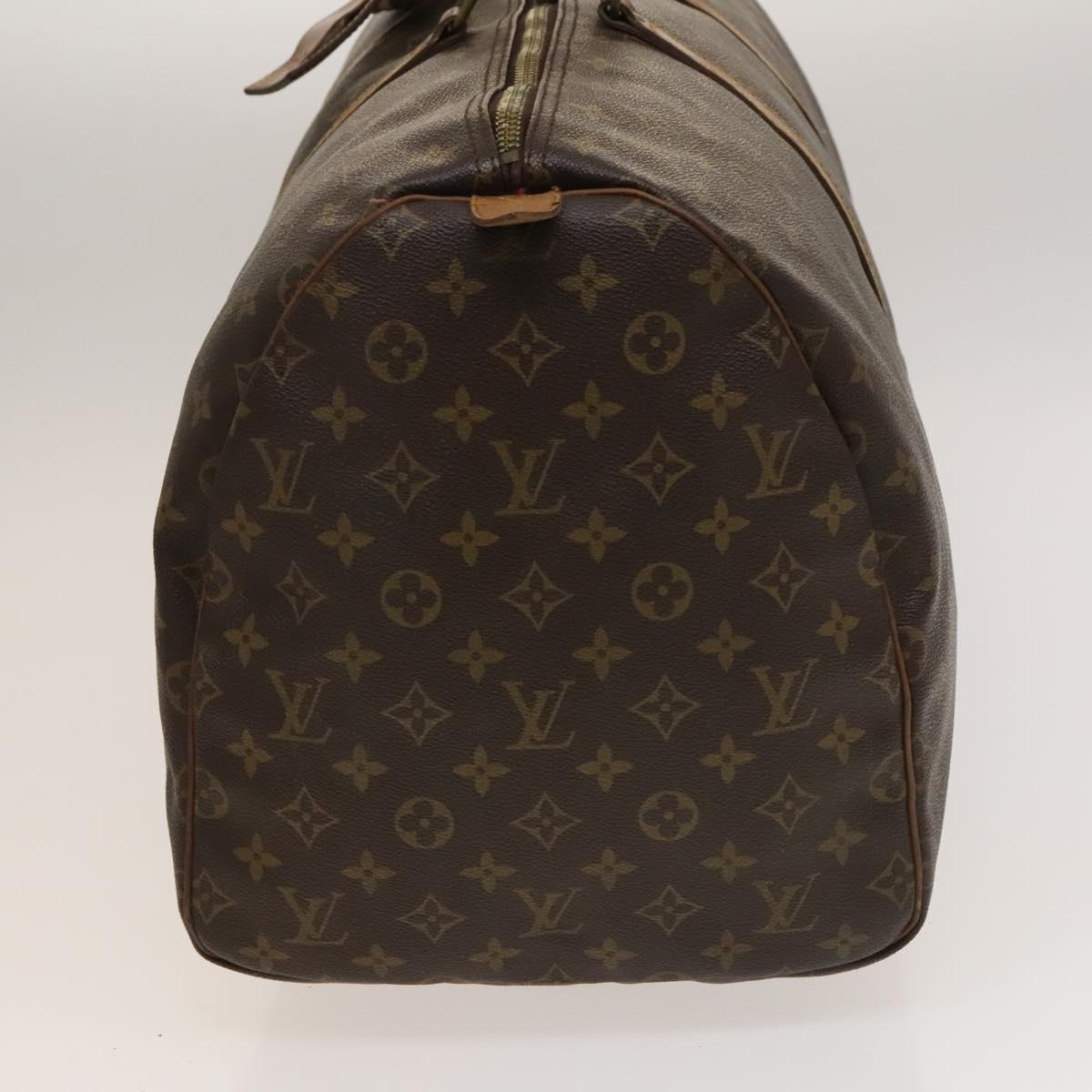 Louis Vuitton Keepall 55 Brown Canvas Travel Bag (Pre-Owned)