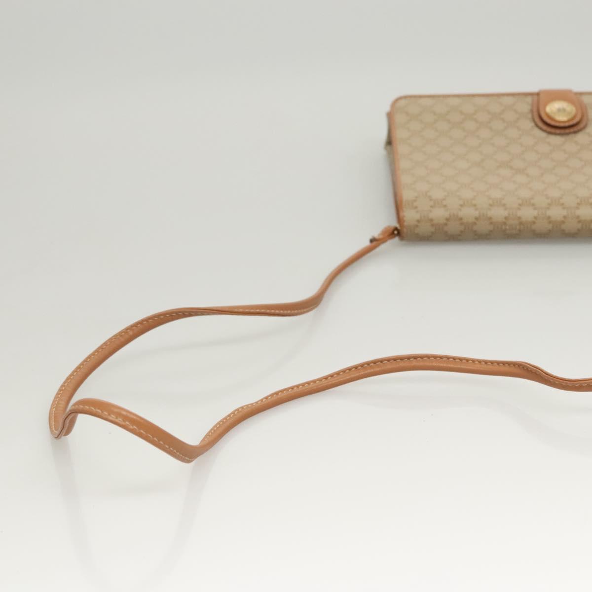 Céline Macadam Beige Canvas Shoulder Bag (Pre-Owned)