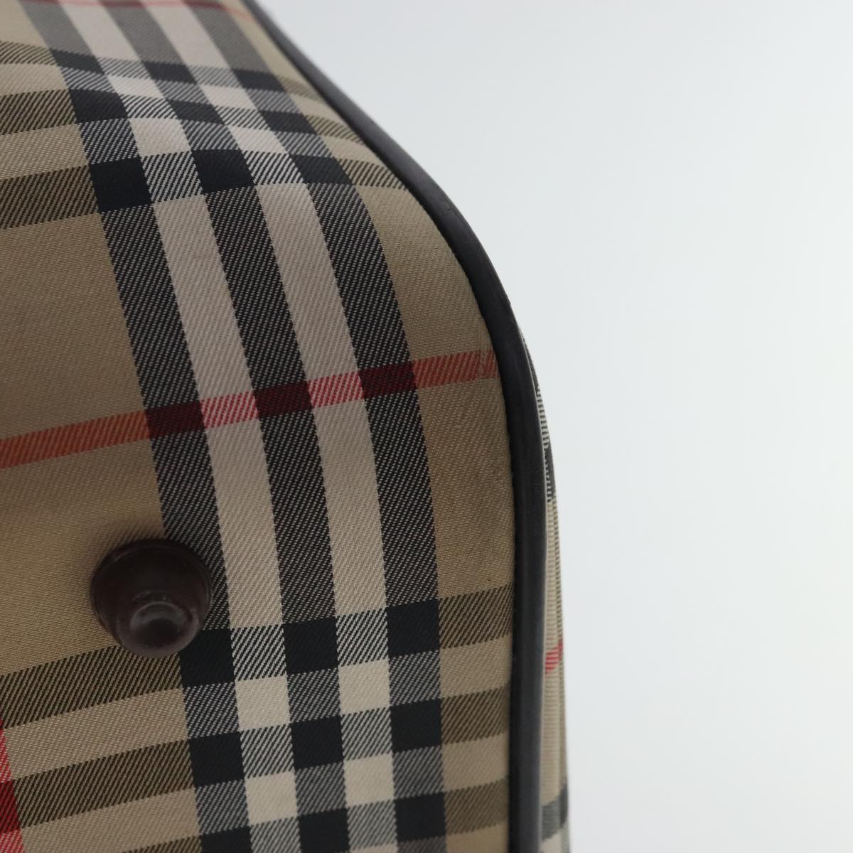 Burberry Nova Check Beige Canvas Travel Bag (Pre-Owned)