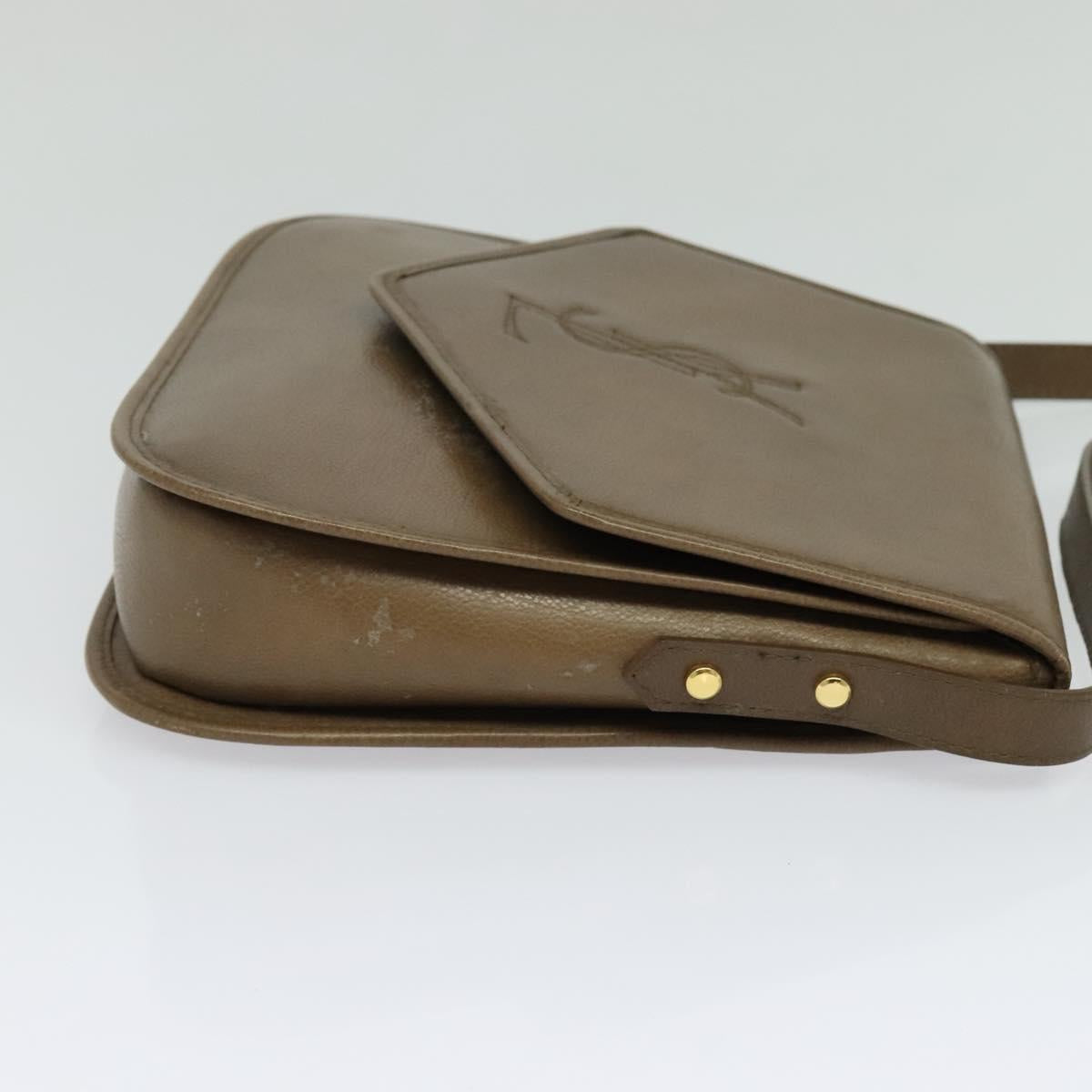 Yves Saint Laurent Brown Leather Shoulder Bag (Pre-Owned)