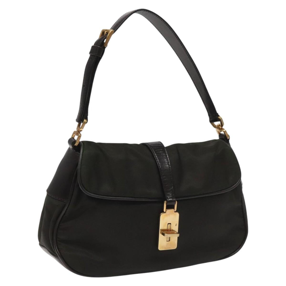 Prada Re-Nylon Green Synthetic Handbag (Pre-Owned)