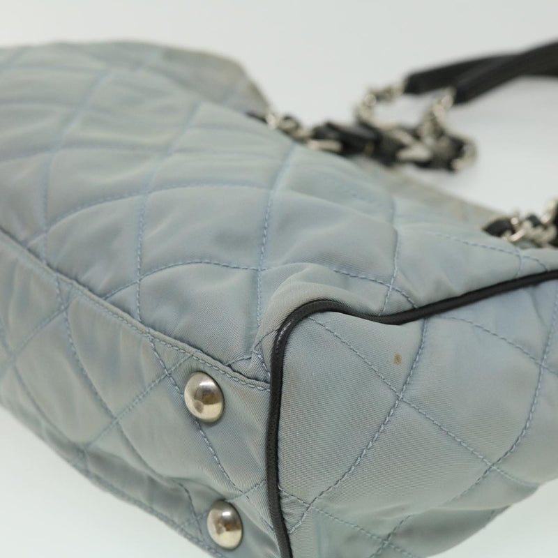 Prada Blue Synthetic Shoulder Bag (Pre-Owned)