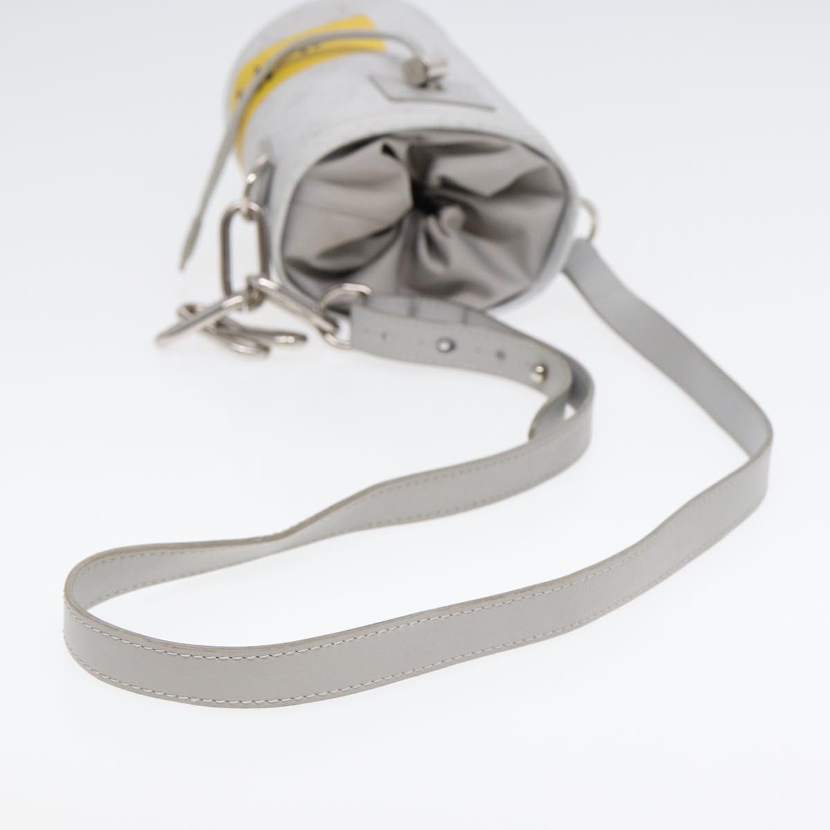 Louis Vuitton Chalk Nano White Leather Shoulder Bag (Pre-Owned)