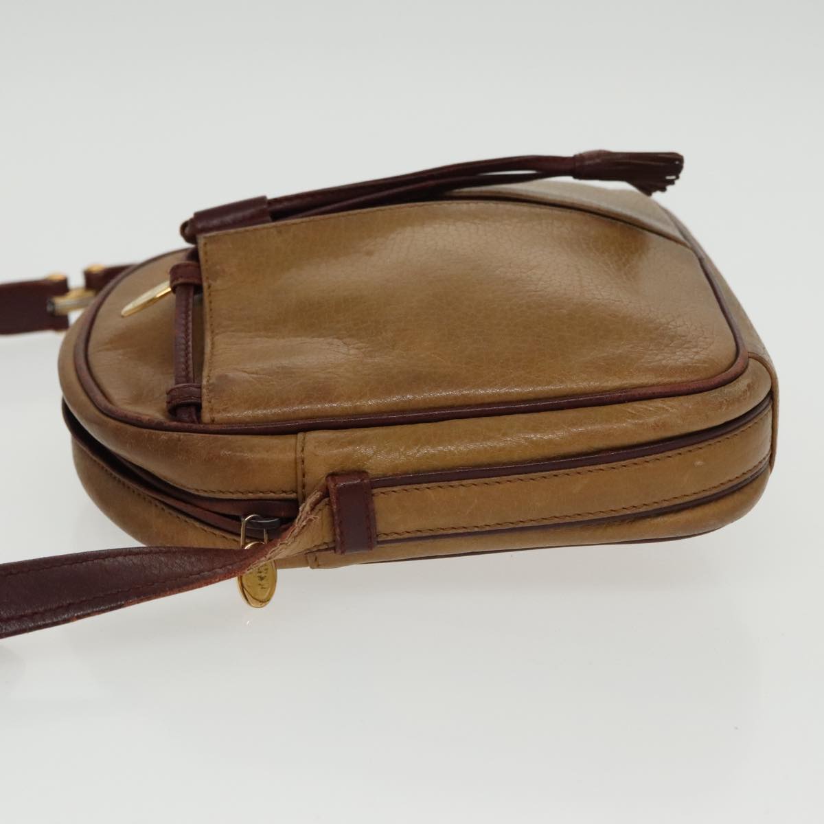 Cartier Must Line Brown Leather Shoulder Bag (Pre-Owned)