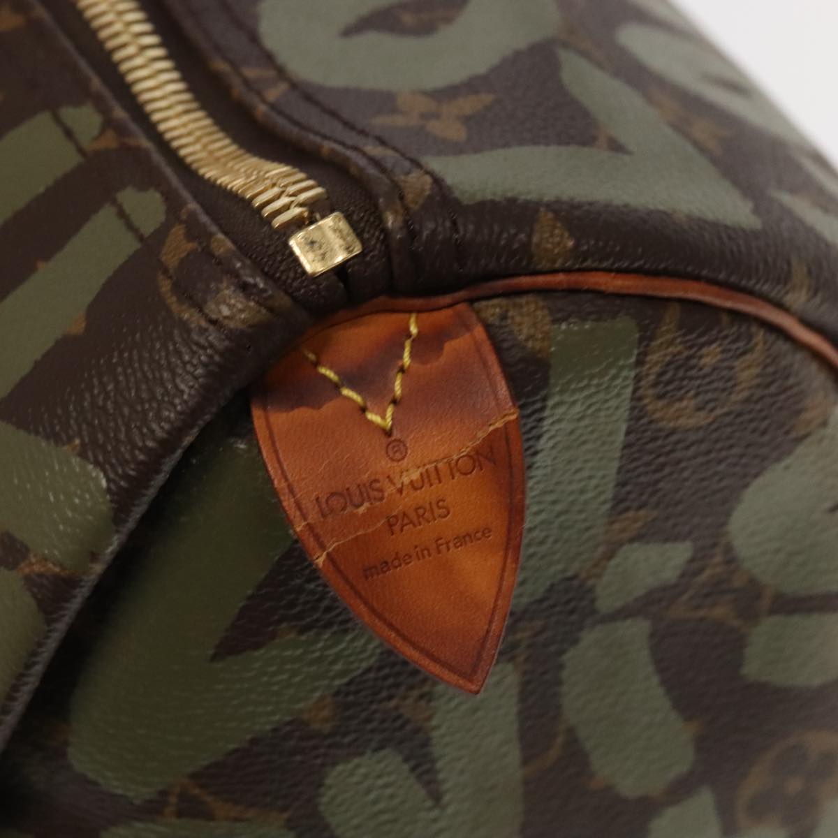 Louis Vuitton Keepall 50 Khaki Canvas Travel Bag (Pre-Owned)