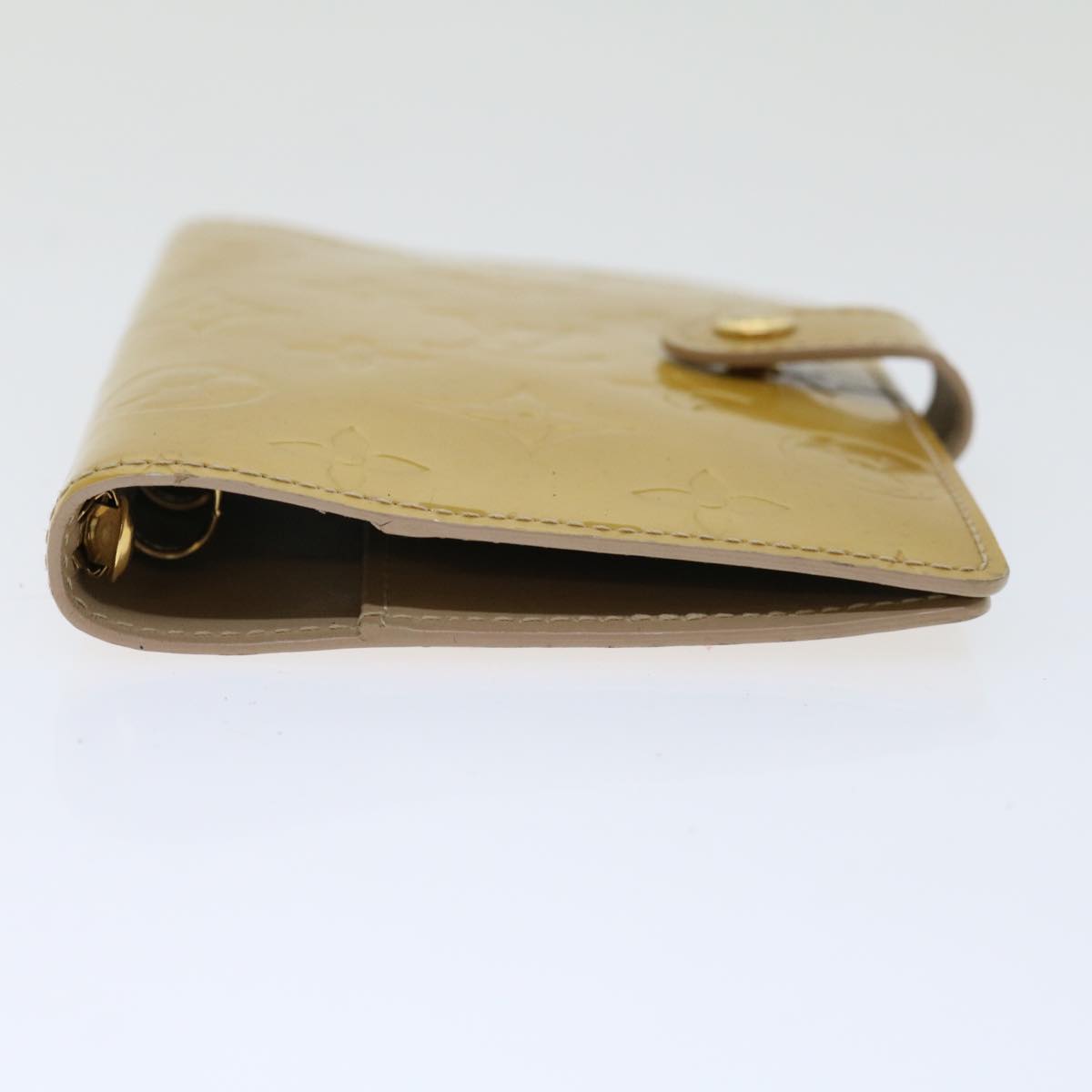 Louis Vuitton Agenda Pm Beige Patent Leather Wallet  (Pre-Owned)