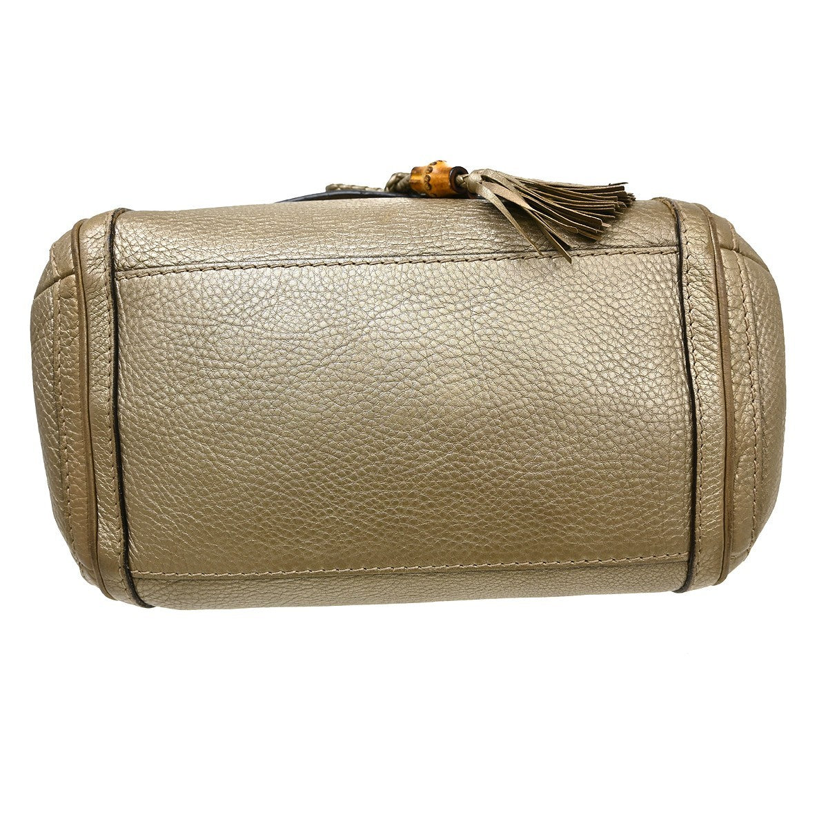 Gucci Bella Flap Leather Gold Leather Shoulder Bag Bag (Pre-Owned)