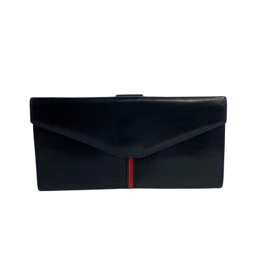 Gucci Navy Leather Wallet  (Pre-Owned)