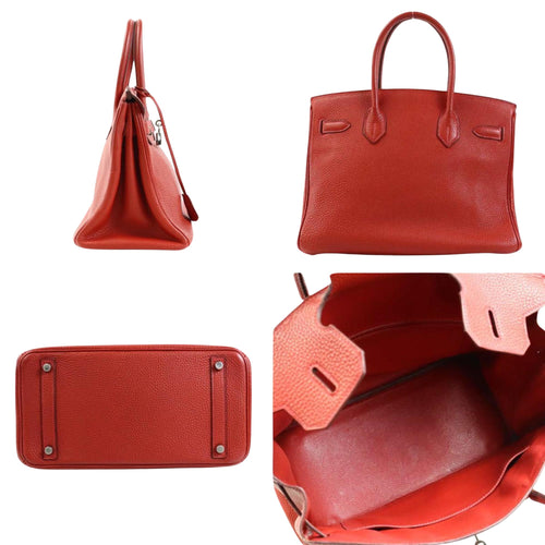 Hermès Birkin 30 Red Leather Handbag (Pre-Owned)