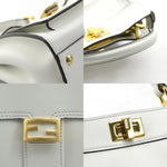 Fendi Peekaboo White Leather Handbag (Pre-Owned)
