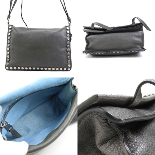 Prada Grey Leather Shopper Bag (Pre-Owned)