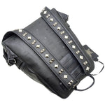 MCM Studded Black Canvas Backpack Bag (Pre-Owned)