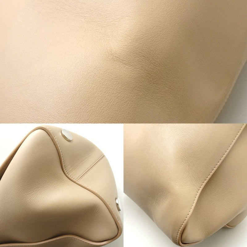Dior Beige Leather Tote Bag (Pre-Owned)