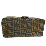 Fendi Mamma Baguette Brown Canvas Handbag (Pre-Owned)
