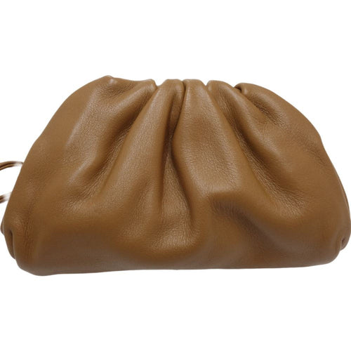 Bottega Veneta Pouch Brown Leather Clutch Bag (Pre-Owned)