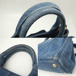 Prada Canapa Blue Denim - Jeans Tote Bag (Pre-Owned)