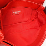 Chanel Boy Red Leather Shopper Bag (Pre-Owned)