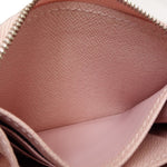 Louis Vuitton Porte Monnaie Zippy Pink Leather Wallet  (Pre-Owned)