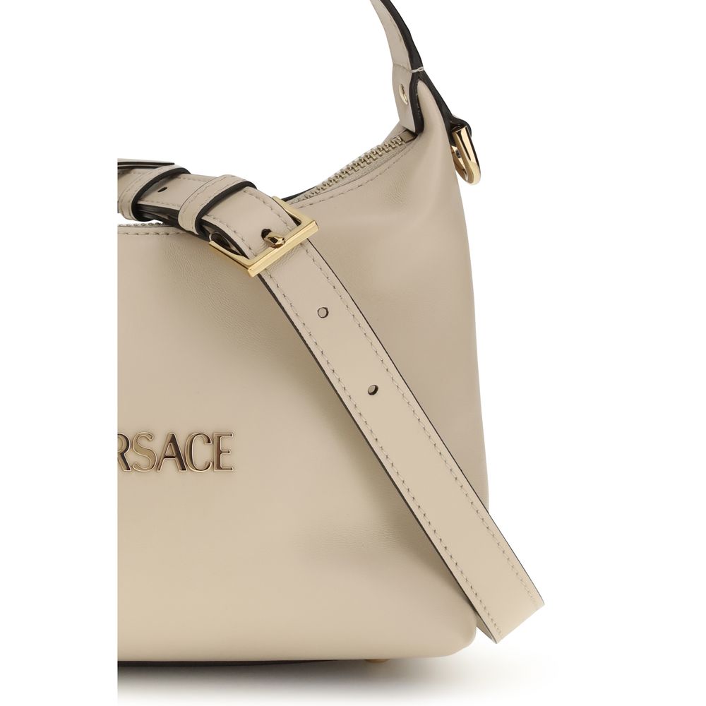 Versace Beige Calf Leather Bos Taurus Women's Handbag