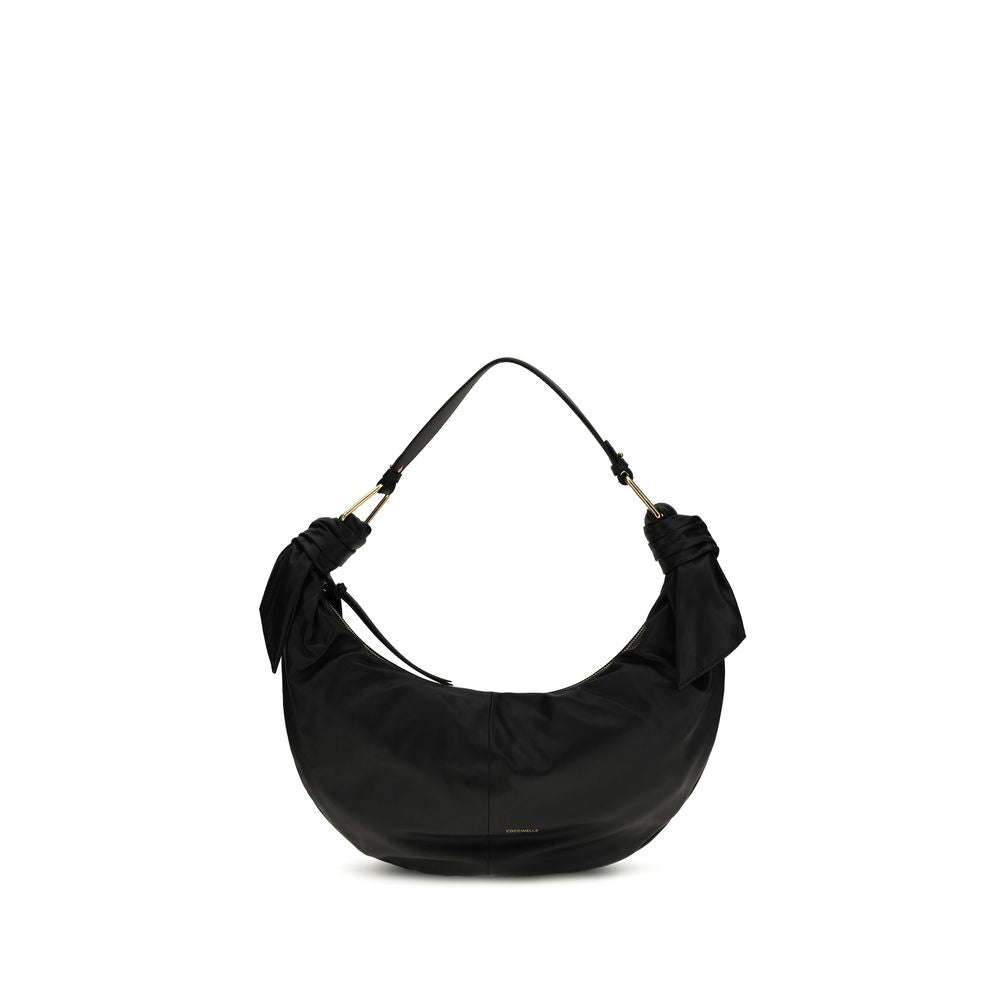 Coccinelle Black Calf Leather Bos Taurus Shoulder Women's Bag