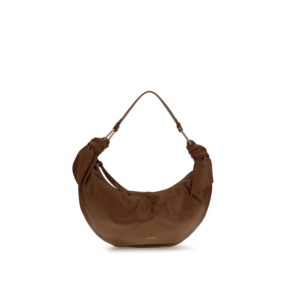 Coccinelle Brown Calf Leather Bos Taurus Shoulder Women's Bag