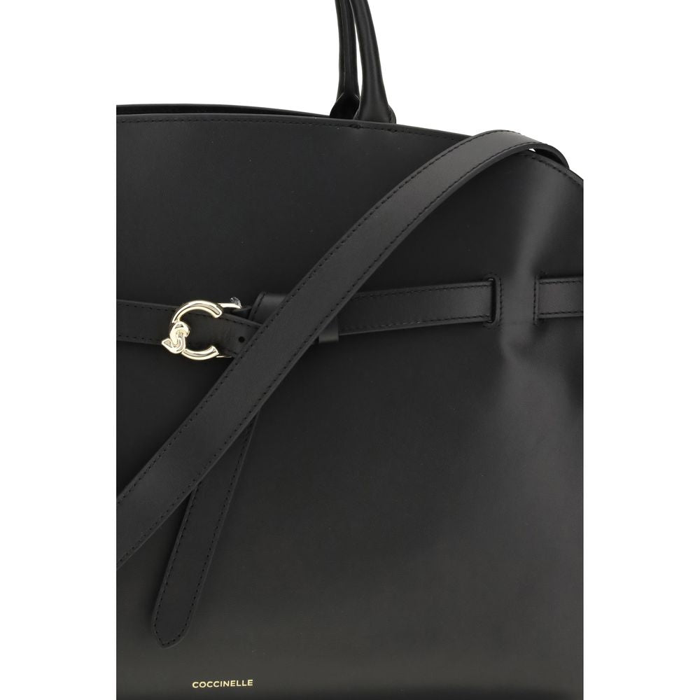 Coccinelle Black Calf Leather Bos Taurus Women's Handbag