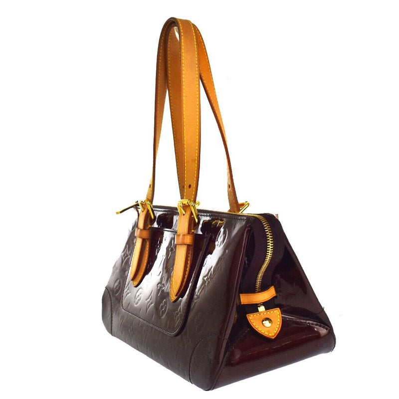 Louis Vuitton Rosewood Brown Patent Leather Handbag (Pre-Owned)