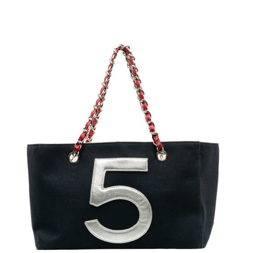Chanel Cabas Black Canvas Tote Bag (Pre-Owned)