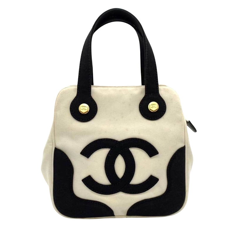 Chanel Beige Canvas Handbag (Pre-Owned)